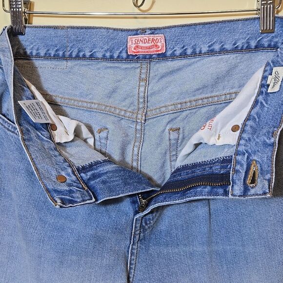 Sendero The Maria Jeans Size 27 Wide Leg High Rise Cowgirl Western Rodeo Cotton - Picture 8 of 16